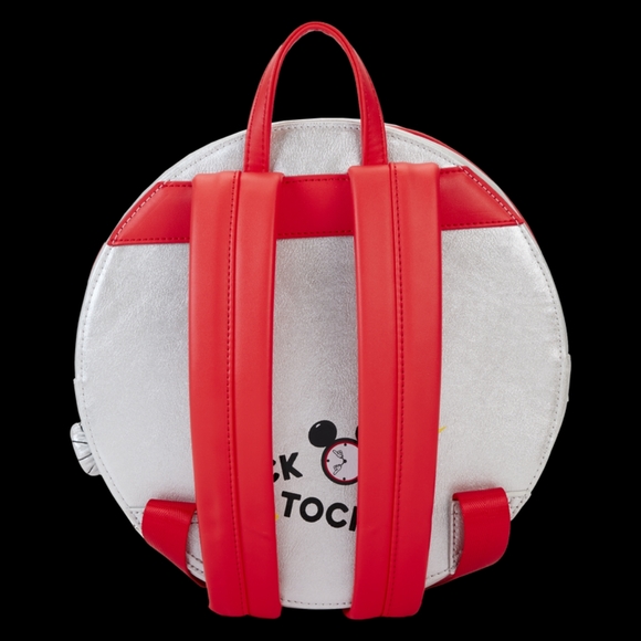Mickey Mouse Disney Loungefly Figural Mickey Vinatge Watch Backpack and Wallet - Picture 4 of 9